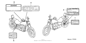VT1100C Лейбл предостережения