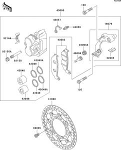 KLX300R Front brake(klx300-a9)