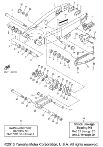 YZ250FXL Бугель