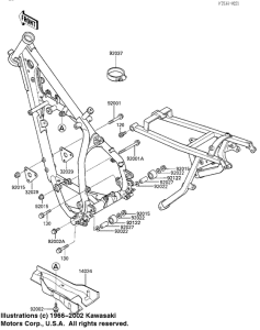 KX125 Полусборный остов