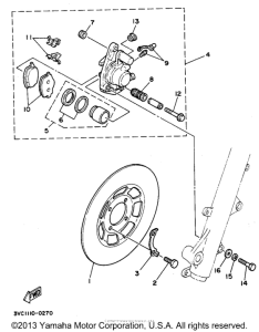 RT180A Передний суппорт