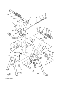 SR250 Caballete. estriberas