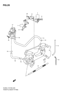 DL650 (ABS) Throttle body fitting