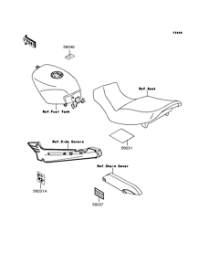 EX250 Наклейки