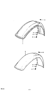 RM125 Переднее крыло