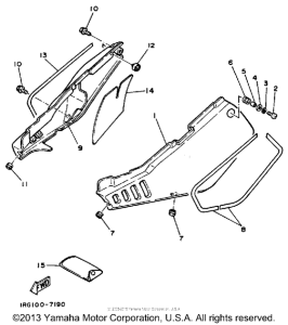 TT350T Боковые обтекатели