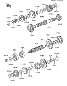 KZ1100 Трансмиссия