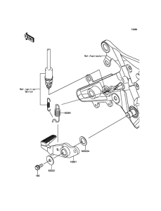 ER650 Педаль тормоза