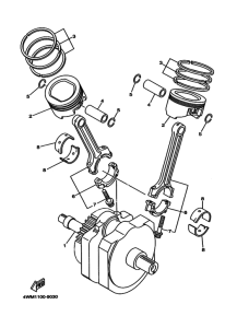 XV1600 ｸﾗﾝｸｼﾔﾌﾄ. ﾋﾟｽﾄﾝ