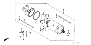 CB450S Стартерный мотор