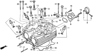 XR250R Головка цилиндров