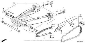 CB1100S (ABS) Swingarm (2)