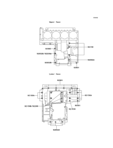 ZX1100 Болты крепления картера