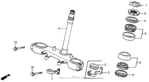 XR200R Steering stem 90-93