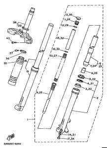 DT50LC Передняя вилка
