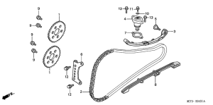 FJS600 Цепь грм / натяжное устройство