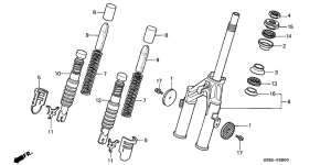 PK50S Вилка передней оси