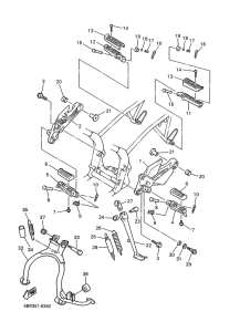 XJ600S Stand & footrest