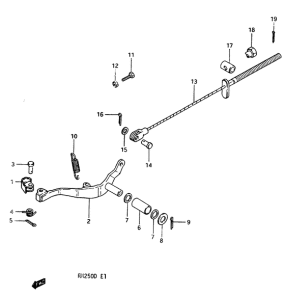 RM250 Rear brake model d