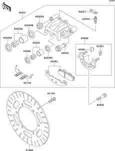 EX500 Front brake(d10)