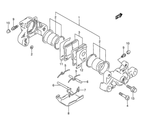 GSX-R1100 Задний суппорт