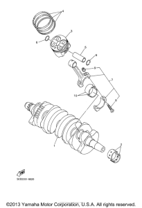 YZF-R6 Коленчатый вал и Поршень