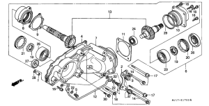 CBX750P2 Вал крестовой