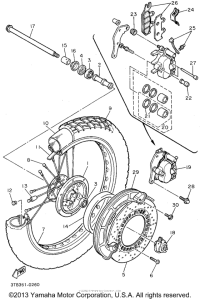 XT600EG Переднее колесо