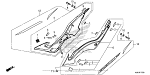 CBR650F Боковые обтекатели