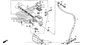 XR650L Передний главный тормозной цилиндр