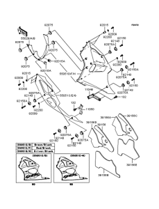 ZX636 Обтекатель нижний