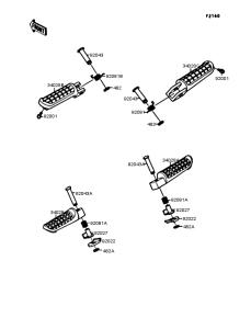 KR250 Подножки