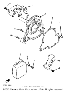 TZ250J Боковые крышки