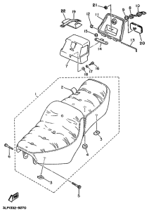 XV1100 Сиденье