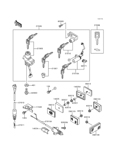 EX250 Замок зажикания