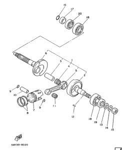 LB50 Коленчатый вал и поршни