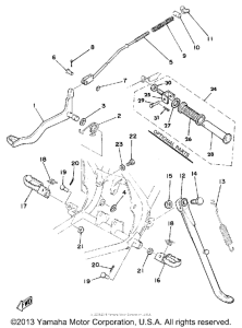 DT125G Подножки