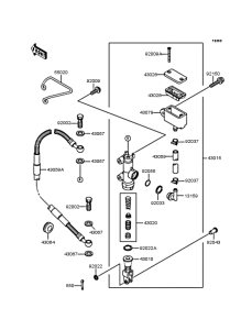 KDX125 Задний торм цилиндр