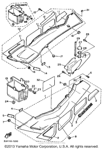FZR1000TC Боковые обтекатели