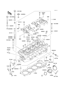 ZX750 Головка цилиндров