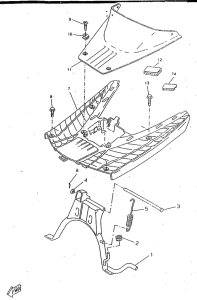CW50RSP Stand. footrest