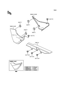 ZR400 Боковые обтекатели