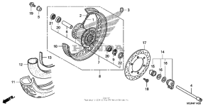 VT750RS Переднее колесо