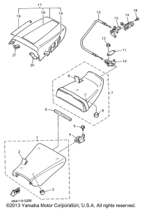 YZF600RG Сиденье