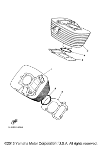 XV250W1 Цилиндры
