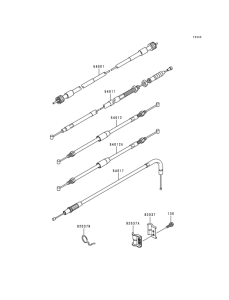 KL250 Тросы управления