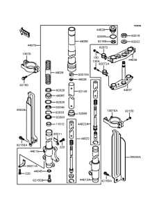 KDX125 Передняя вилка