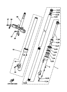  Вилка передней оси