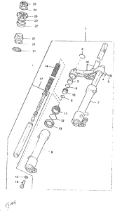 CW50RSP Передняя вилка