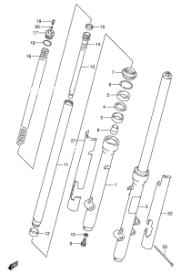 RM80 Вилка передней оси